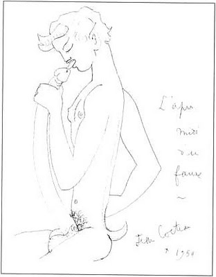 Drawing by Jean Cocteau
