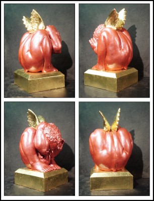 trophy, painted resin, gold leaf, 30cm high.jpg